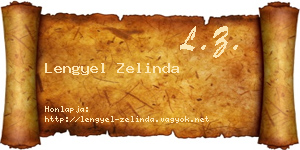 Lengyel Zelinda névjegykártya